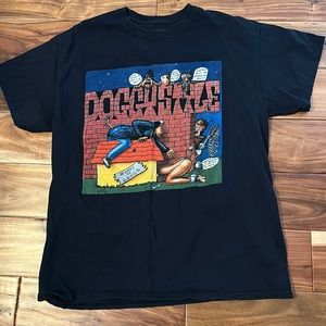 MENS SNOOP DOGG T-SHIRT SIZE LARGE (BLACK)